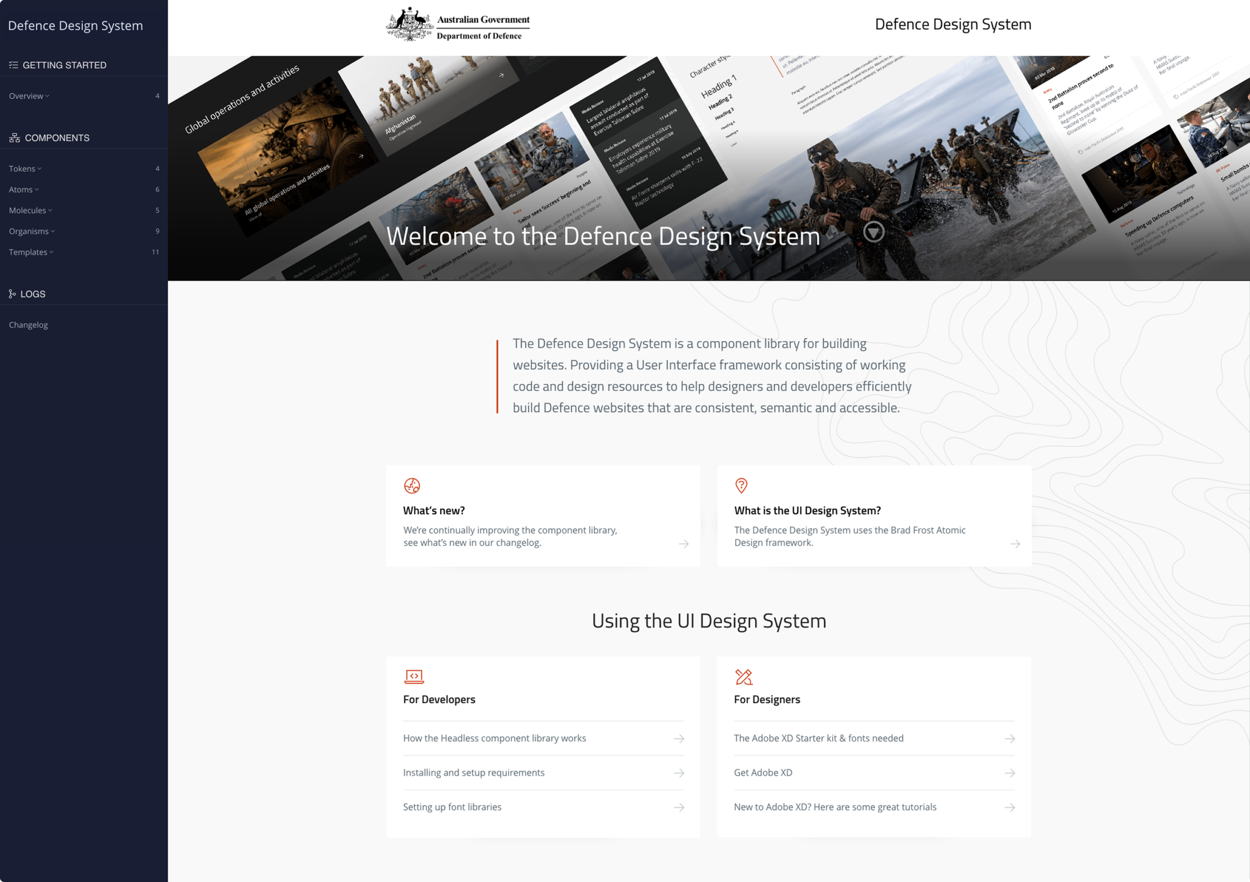 Defence UI design system