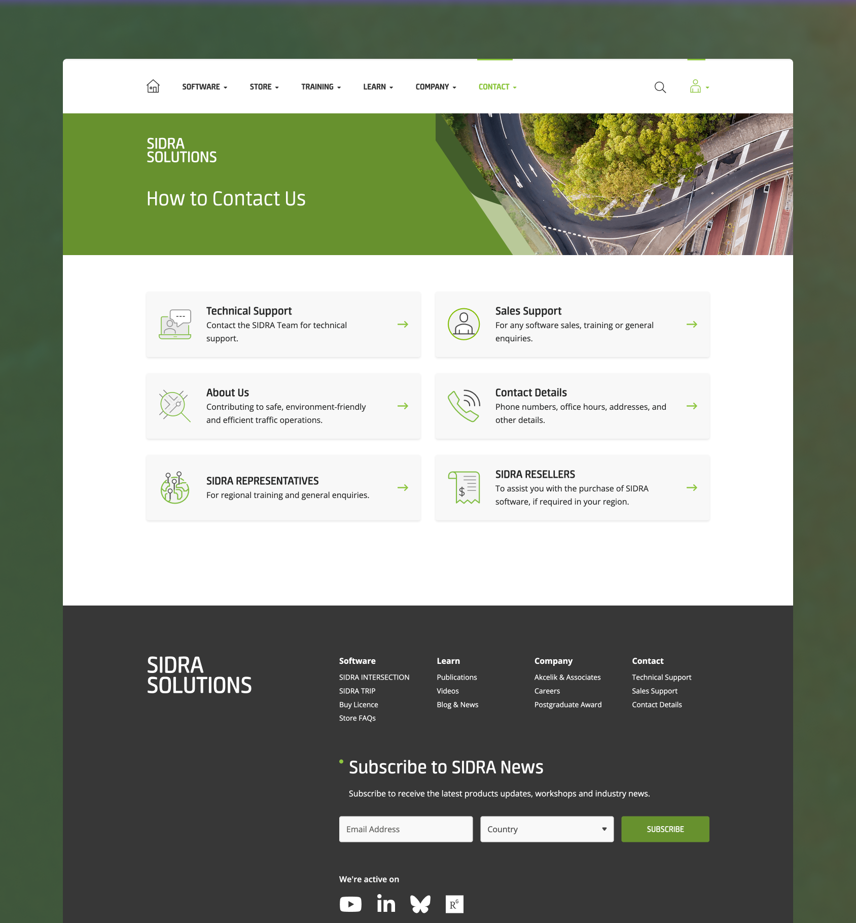Sidra Contact options