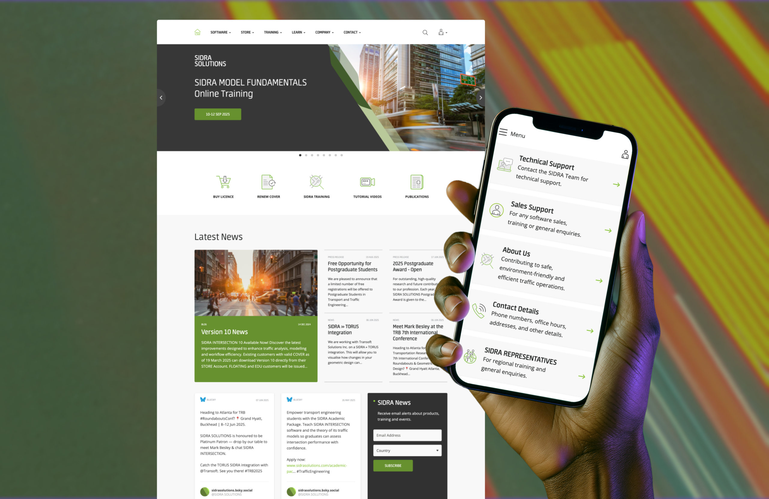 Sidra hero homepage